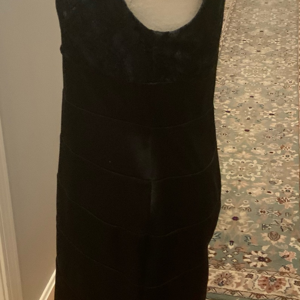 NWOT Ladies dress with blue lace top and black bottom. Size 10P - Picture 6 of 9